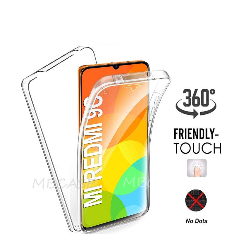 360 Double PC+Silicone Phone Cases for Xiaomi Redmi 9C NFC 9T 9AT 9 C 9 AT Full Body Cover for Redmi Note 9S 10 9 Pro Fundas