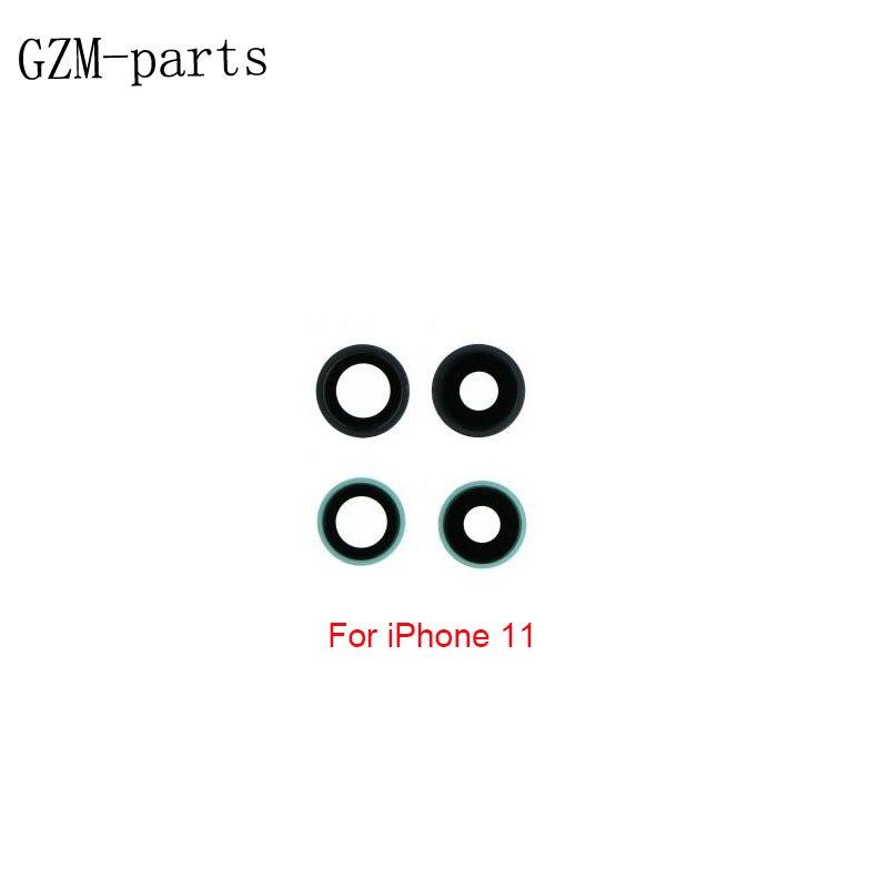 GZM-parts 3pcs/lot Back Rear Camera Glass lens with Frame Sticker Adhesive Replacement Parts For iPhone 11 Pro max 11 Pro 11