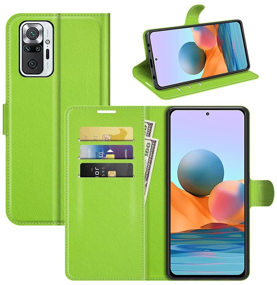 Redmi Note 10 Pro case,Note 10 Pro Max, with Card Holder PU Leather + [TPU Shell][Kickstand][Card Slots] Magnetic Folio Cover for Xiaomi Redmi Note 10 Pro/Note 10 Pro Max Phone Case