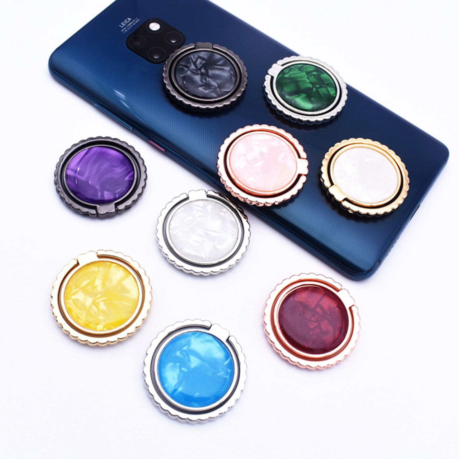 Green forest Phone Ring Holder Colorful Shell Pattern Mobile Phone Grip Stand