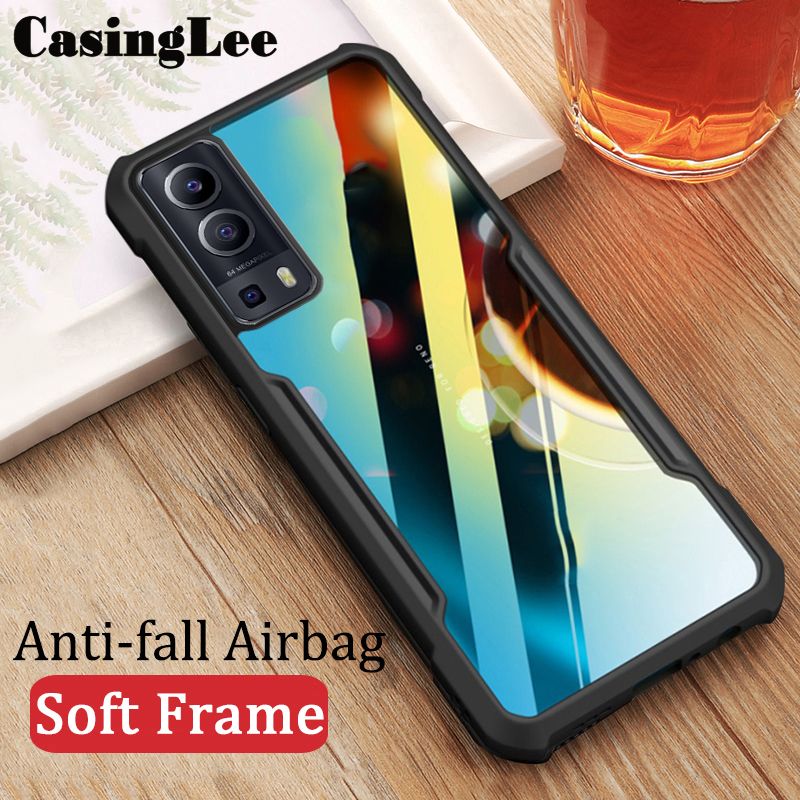 Casinglee for VIVO Y72 case Transparent clear Airbag protector Soft Frame Hard Armor Cover VIVO Y72 Phone case cover
