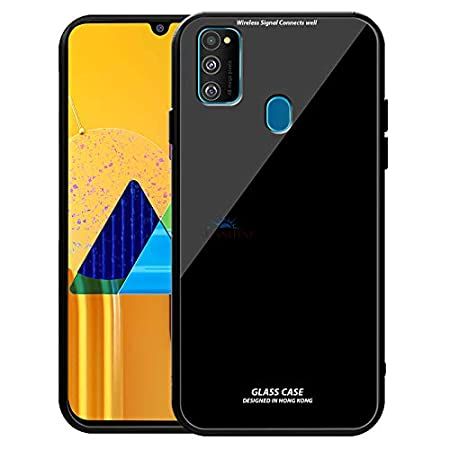 Samsung Galaxy M30S Luxurious Glass Back Case Cover  Inbuilt Complete Camera Protection & Anti-Slip Grip  Stunning Design