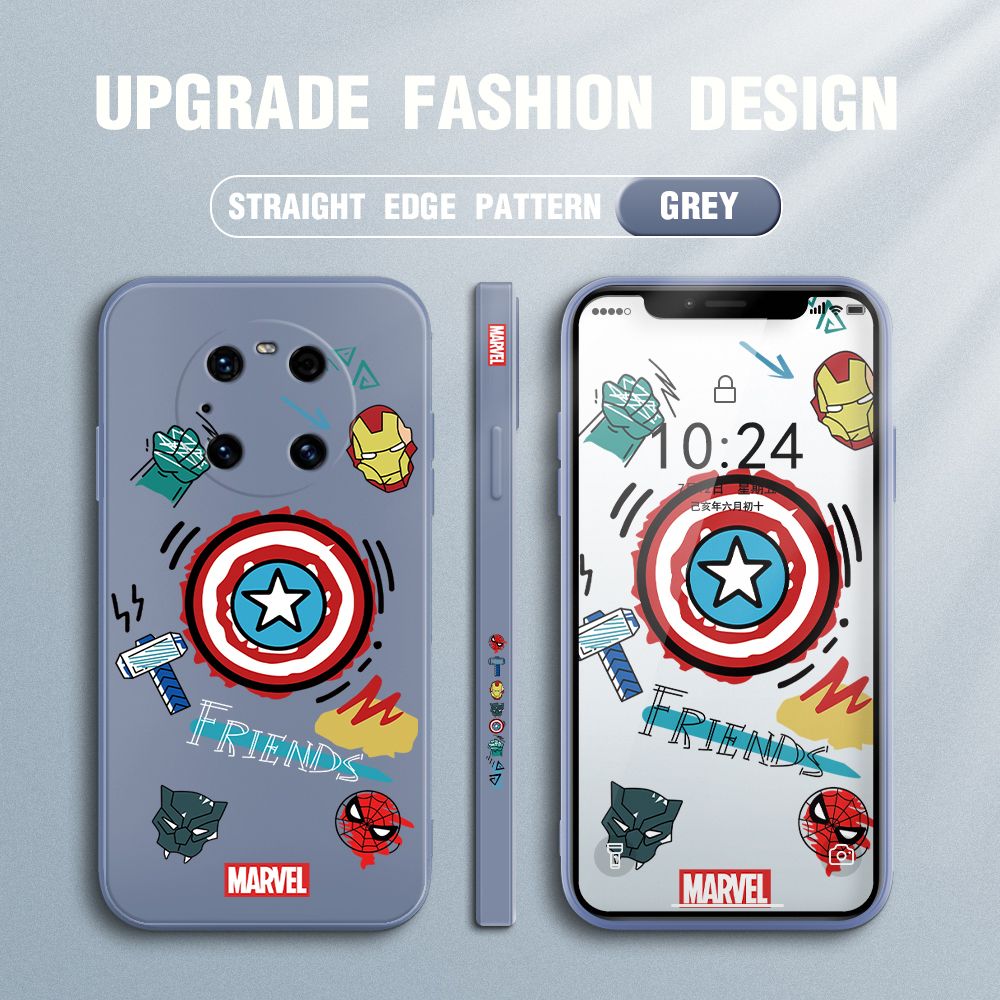UCUC for Huawei Mate 40 Pro Back Cover Creative Shield Ultra Thin Soft Luxury Square Multicolor Liquid Silicone Phone Case