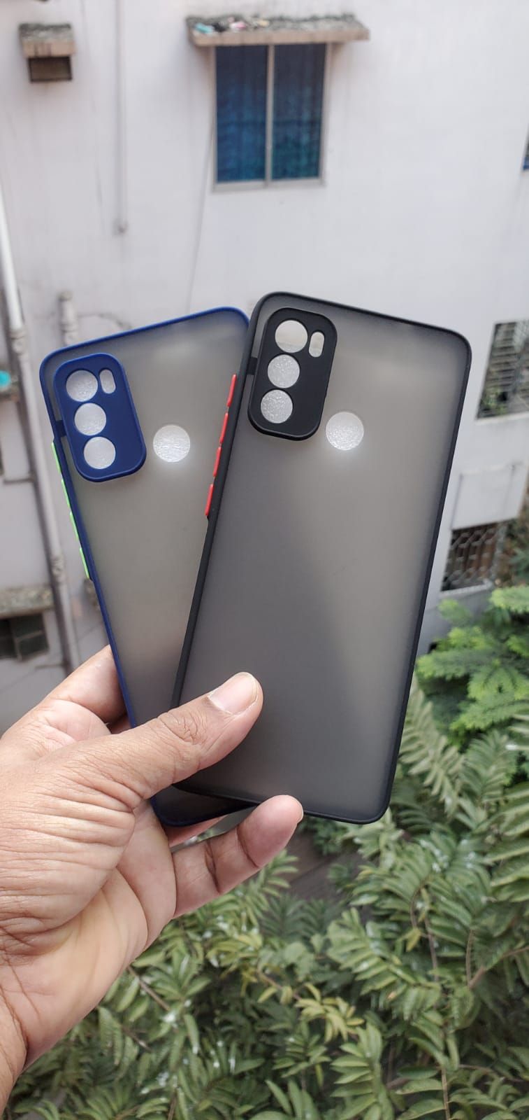 For Motorola Moto G40 - Luxury Shockproof Matte Frosted and Smoky Transparent Premium Back Cover
