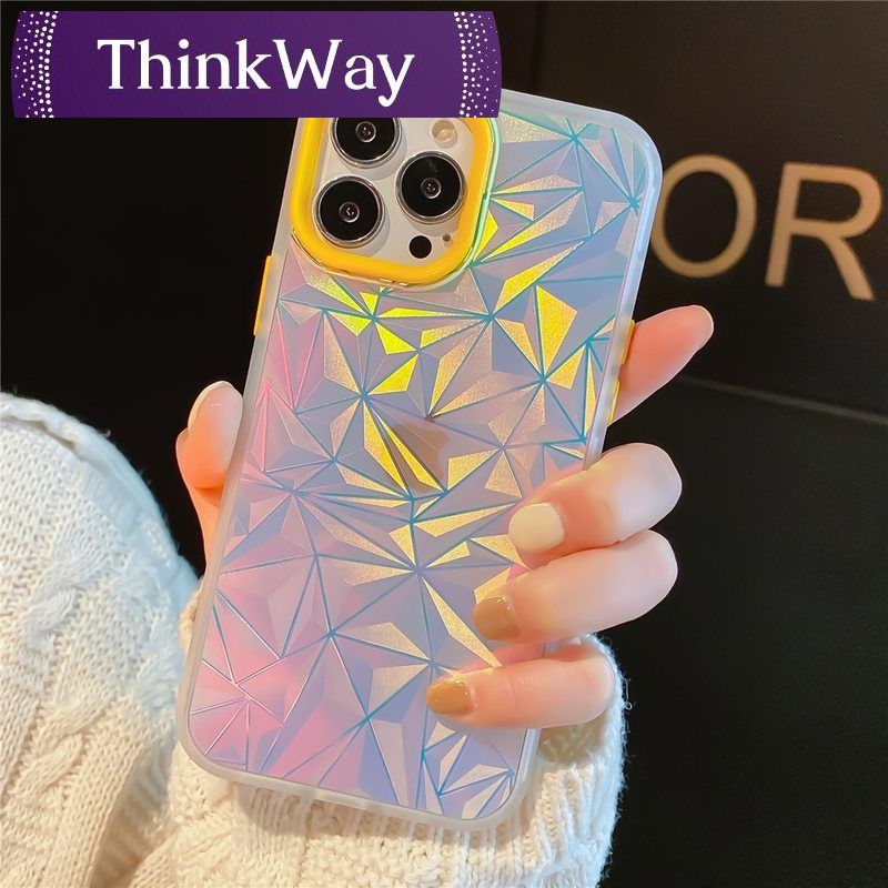 Fashion Gradient Glitter Diamond Pattern Clear Case For iPhone 13 12 11 Pro Max XR X XS 7 8 Plus SE Shockproof Bumper Soft Cover