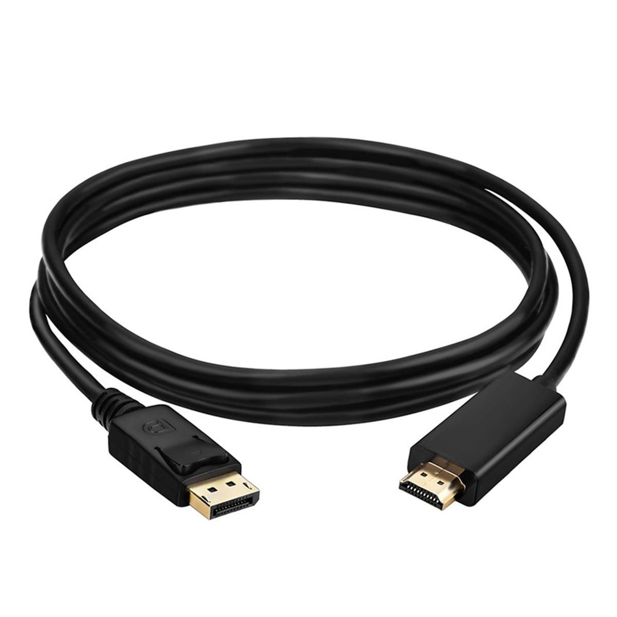 1.8m DP to  Cable Male to Male DisplayPort to  Conversion Video Audio Adapter Cable for PC HDTV Projector Laptop 1080P