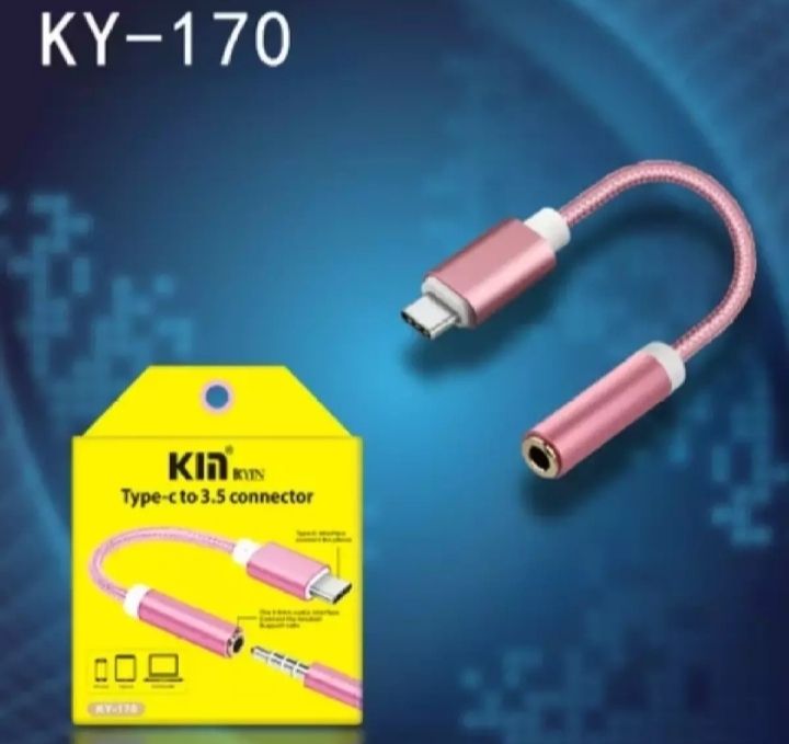 Type C To 3.5mm Audio Adapter,Type C Male To Female AUX Jack Stereo Earphone Headphone Converter