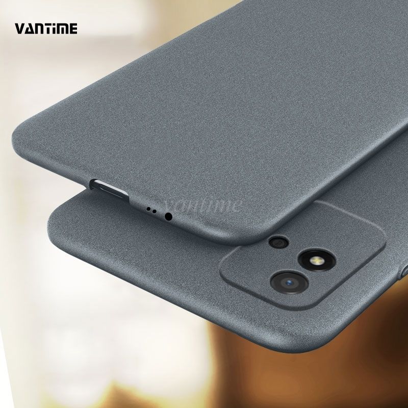 Vantime for Realme Narzo 50i Case Soft Sandstone Slim Matte Cover