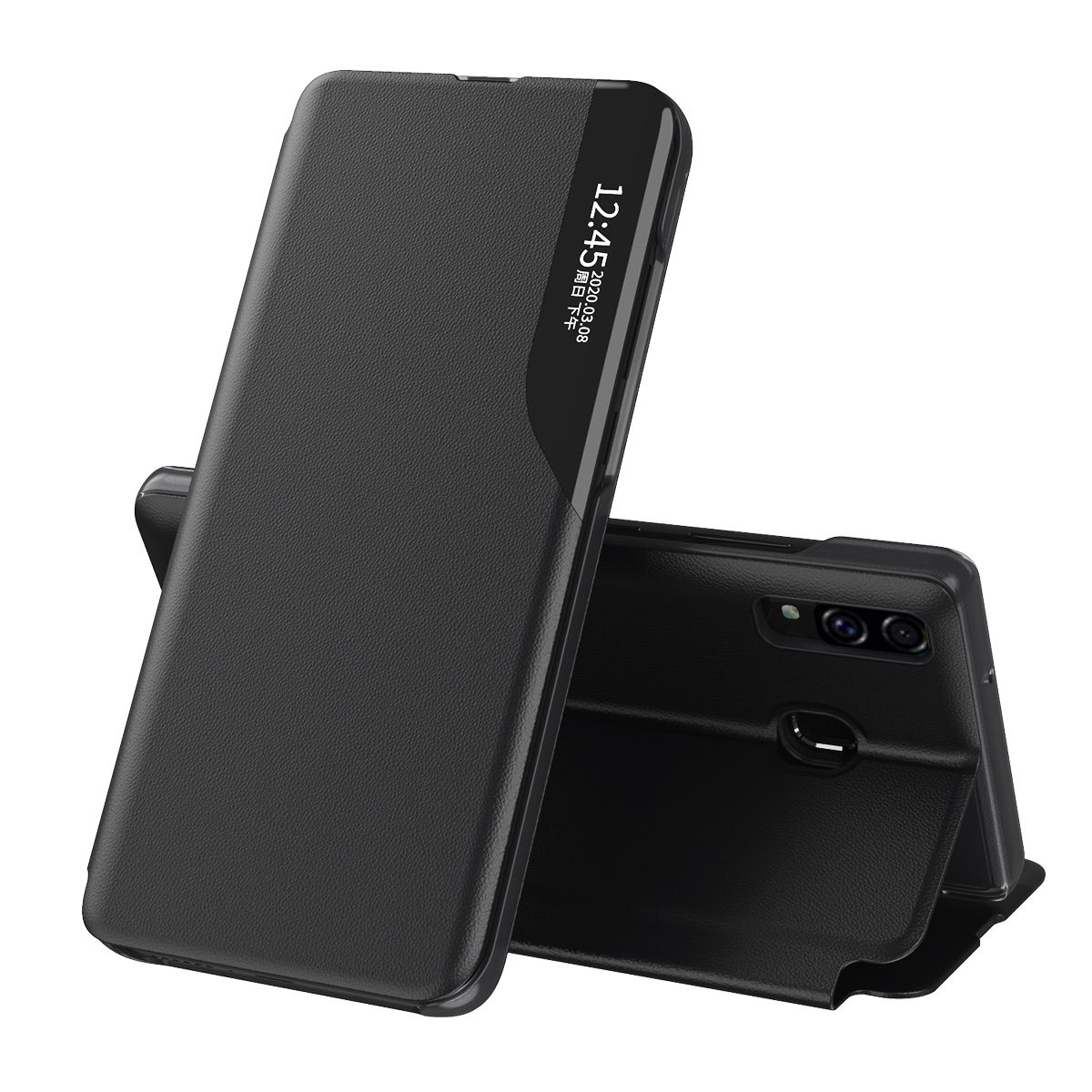 For Samsung Galaxy A30 Flip Stand Cover PU Leather Protective Case