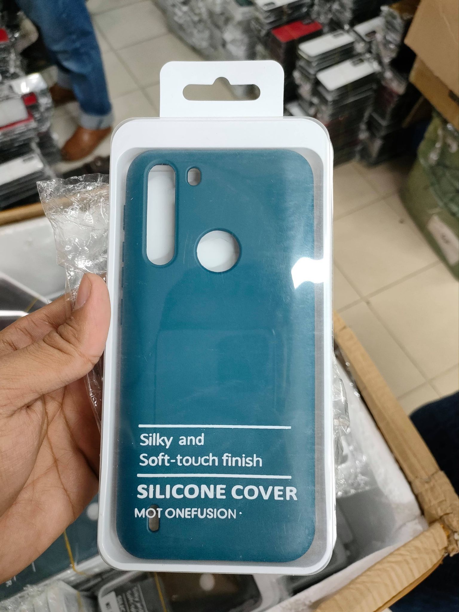 Motorola One Fusion Luxury Soft Touch Finish Silicone Shockproof Bumper Protective Premium Back Cover