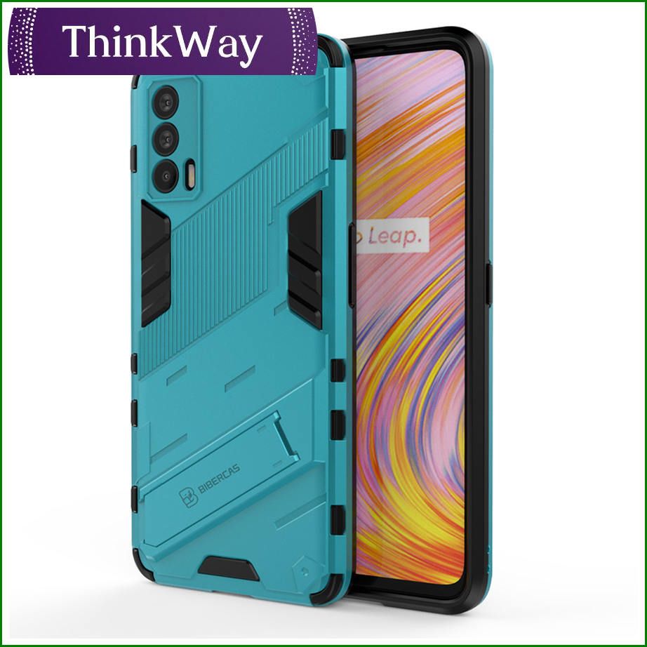 Cover Shockproof Silicone Armor PC TPU Stand Protective Phone Bumper For OPPO Realme GT 5G & OPPO Find X3/Find X3 Pro