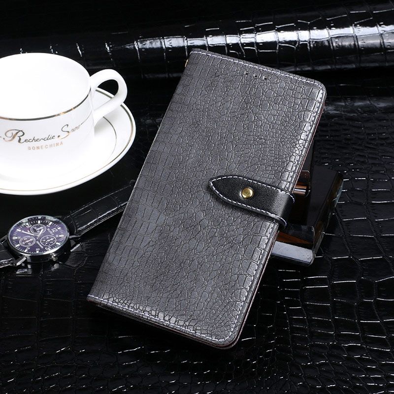（Ready Stock)For Vivo X50 Pro idewei Crocodile Texture Horizontal Flip Leather Case with Holder & Card Slots & Wallet(Grey)