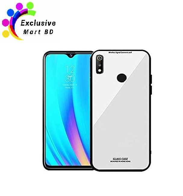 Realme 3 Pro Luxurious Toughened Shockproof Back Glass Case Cover - Camera