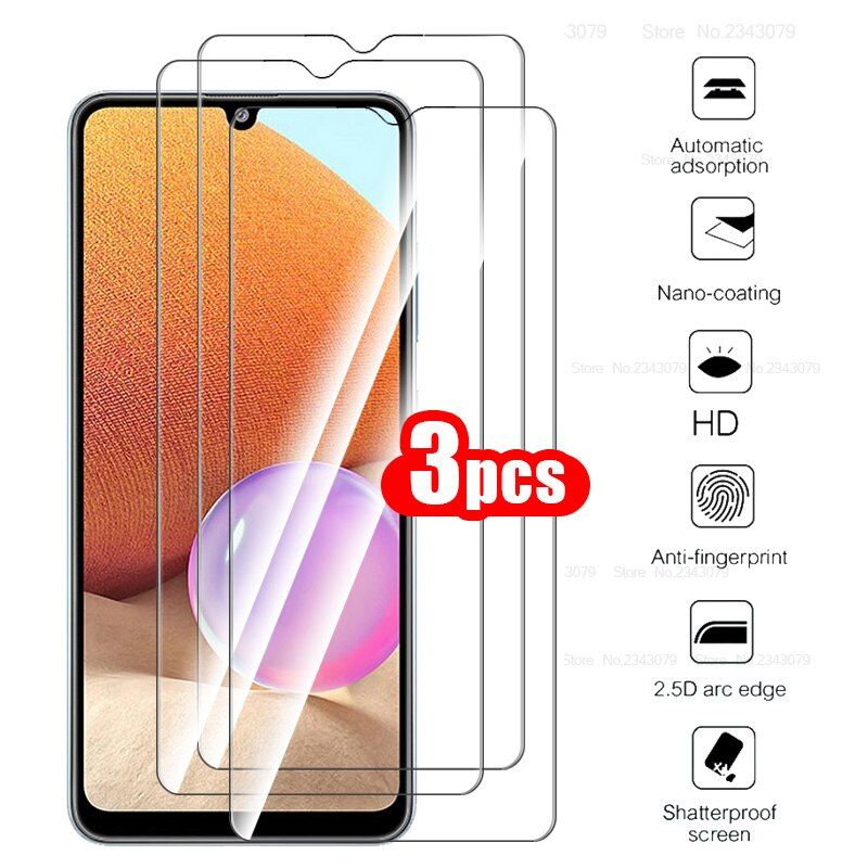 for samsung a32 4g case 3pcs tempered glass for samsung galaxy a32 a 32 32a protective glass phone cover samsun sansung glass