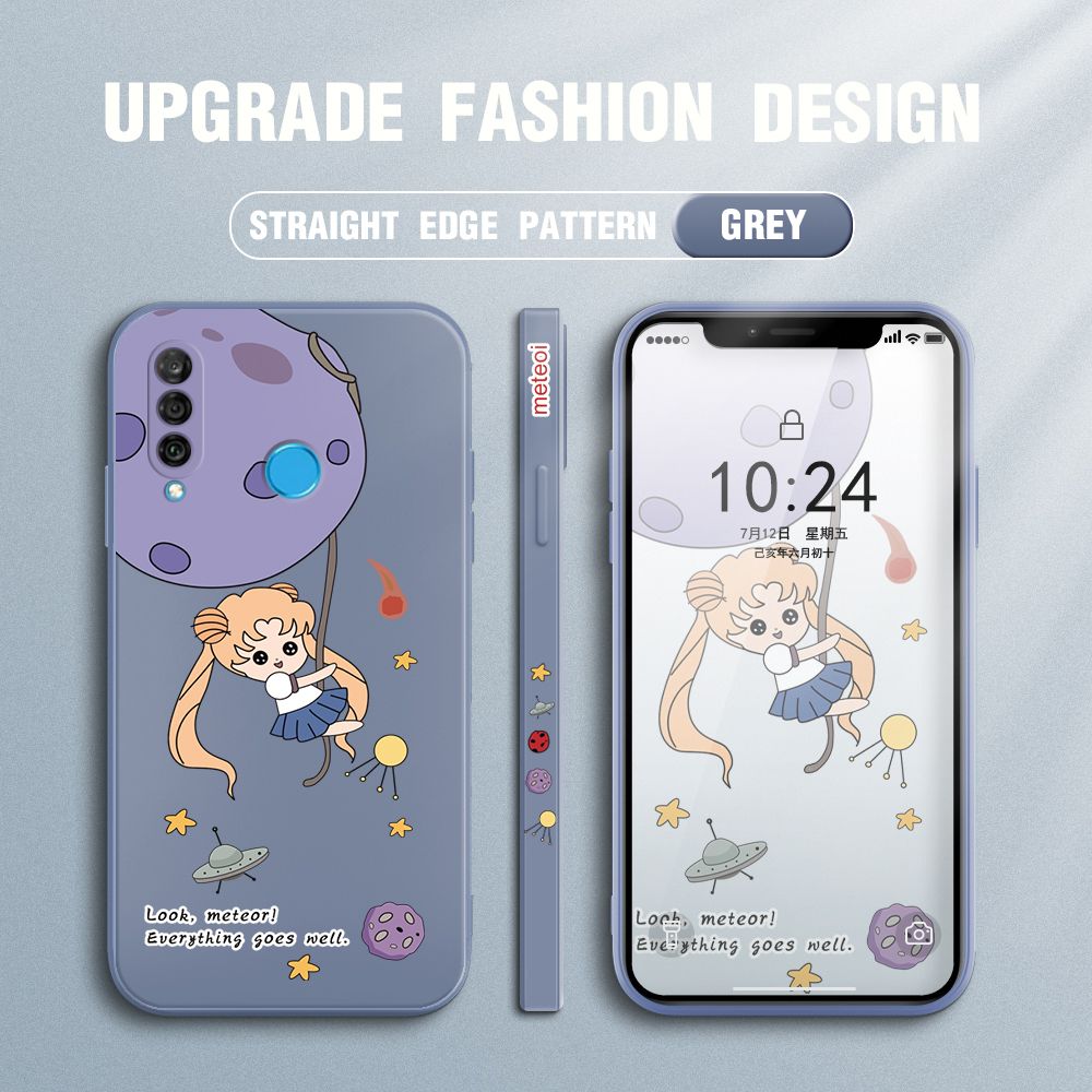 UCUC for Huawei P30 Lite / Nova 4E Back Cover Beauty Warrior Ultra Thin Soft Luxury Square Multicolor Liquid Silicone Phone Case