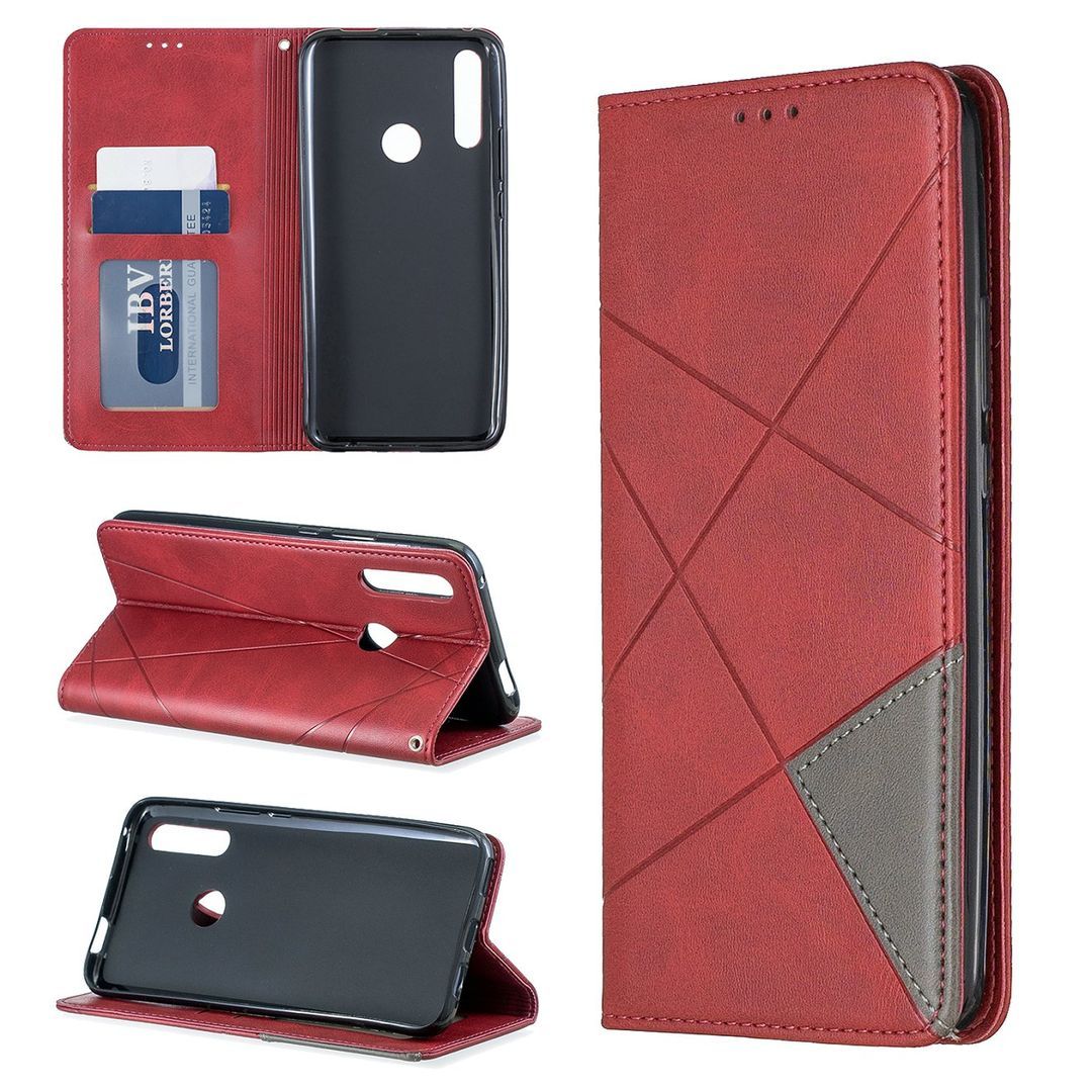 Huawei Y9 Prime() case / Huawei P Smart Z case,Prismatic Pattern and Dark Magnetic Case for Huawei Y9 Prime() / Huawei P Smart Z (6.59") ( BF-Prismatic Pattern case )