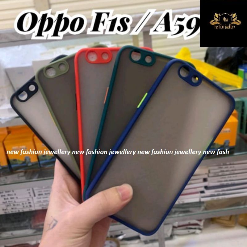 Oppo F1S / Oppo A59 Bumper Cover Frosted Shockproof Protection Casing Hard Phone Case Matte Back Cover - Phone Back Cover - Camera