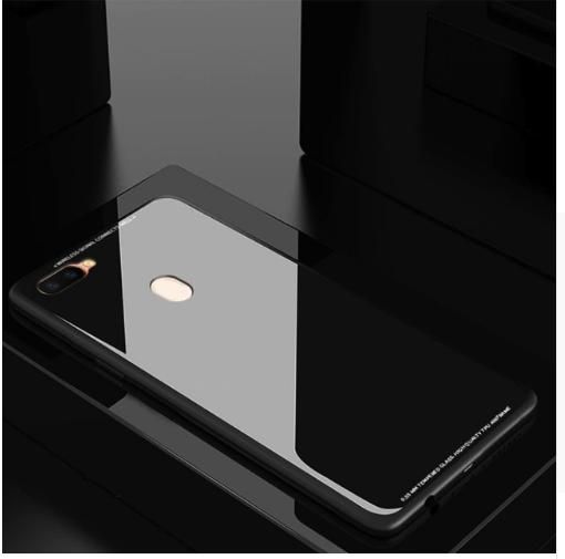 Glass Case For Oppo F9/ Oppo F9 Pro - Black