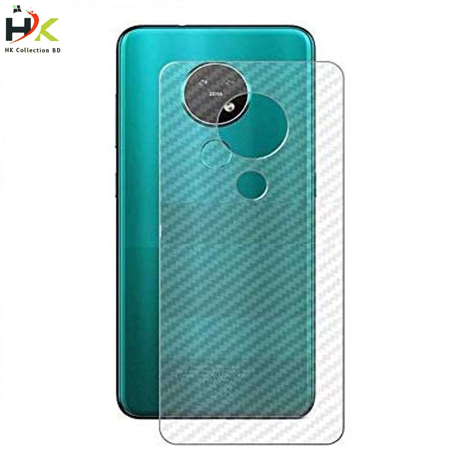 For Nokia 7.2 Carbon Fiber Sticker Vinyl  Back Poly Skin Protector