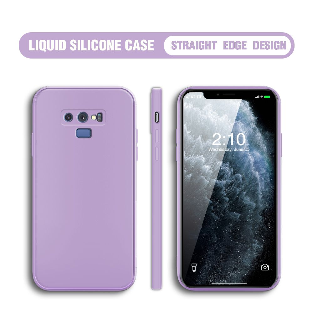 UCUC for Samsung Galaxy Note 9 Case Thin Soft Luxury Square Liquid Silicone Phone Case Candy Cover
