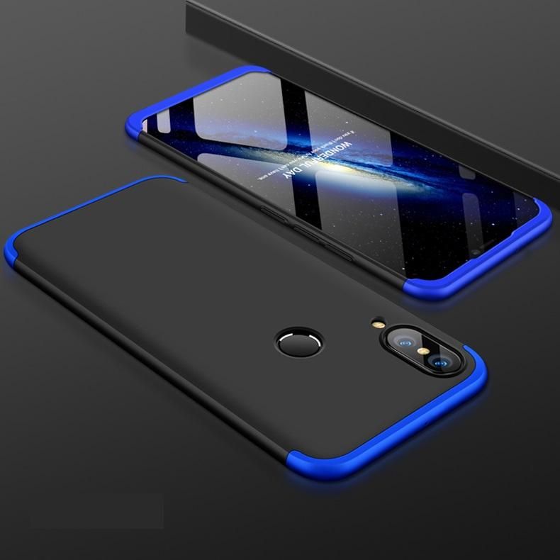 Nova 3E / P20 360 Degree Gkk Phone Back Cover - Black & Blue