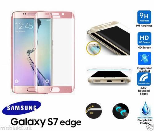 3D Tempered Glass Screen Protector for Samsung Galaxy S7 Edge [Screen 5.5"Inch DISPLAY] - Transparent