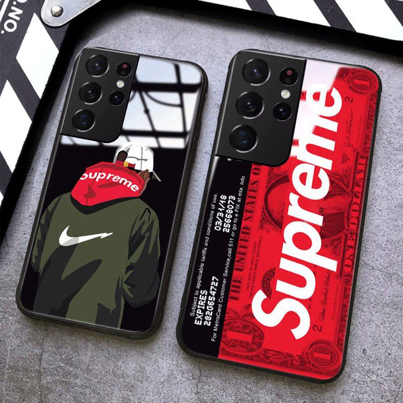 Supreme Phone Back Cover Samsung Galaxy S21 Ultra Case Protection shockproof Mirror Phone cases SUP Superme SUP Supreme Design Samsung Galaxy S21 Ultra Phone case