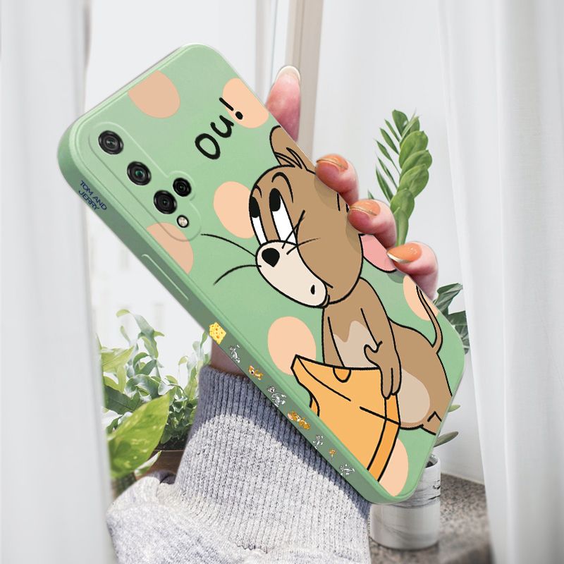 AMORVOR for Honor 20/Nova 5T Back Cover Cartoon Cute Lovely Side design Soft Case Liquid Silicone Phone Cases