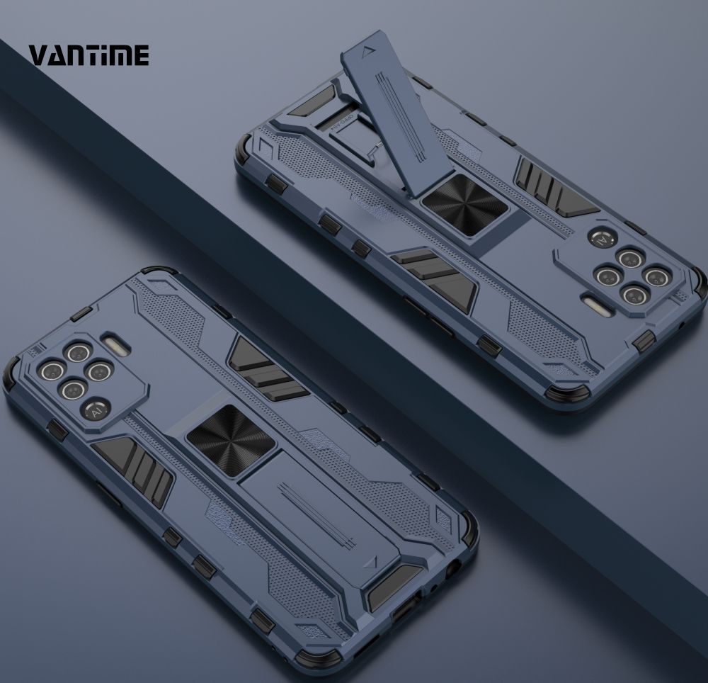 Vantime for OPPO F19 Pro Case Kickstand Camera Lens Protect Cover