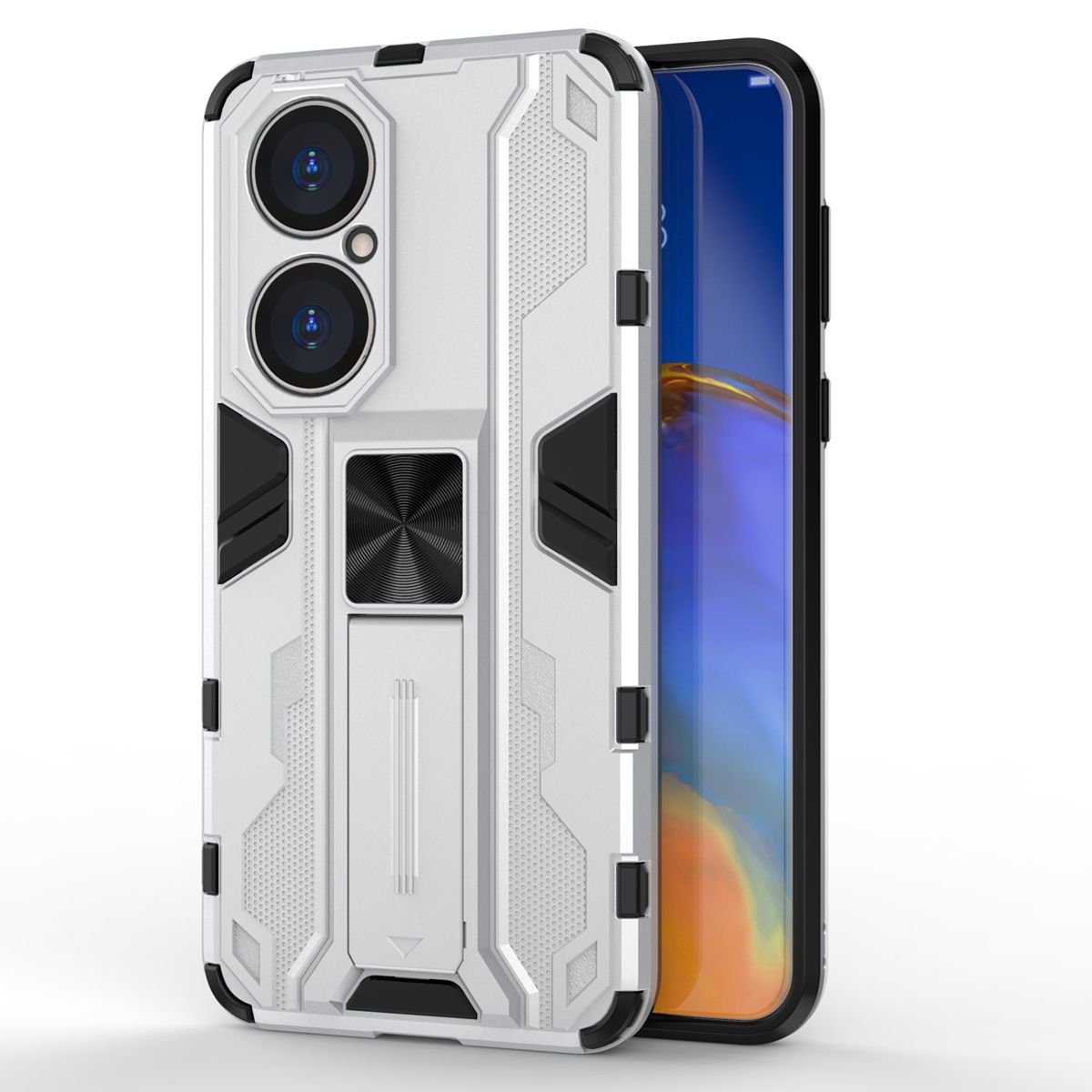 For Huawei P50 Supersonic Design Invisible Bracket [Support Magnetic Car Mount] Protective Case Cover