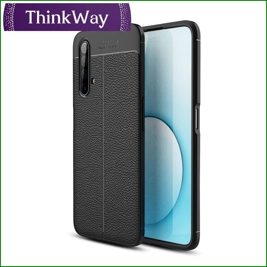 Phone Case Luxury Leather Soft TPU Litchi Pattern Shockproof Back Cover Casing For OPPO Realme7i Asia Edition/Realme C17 & OPPO A15