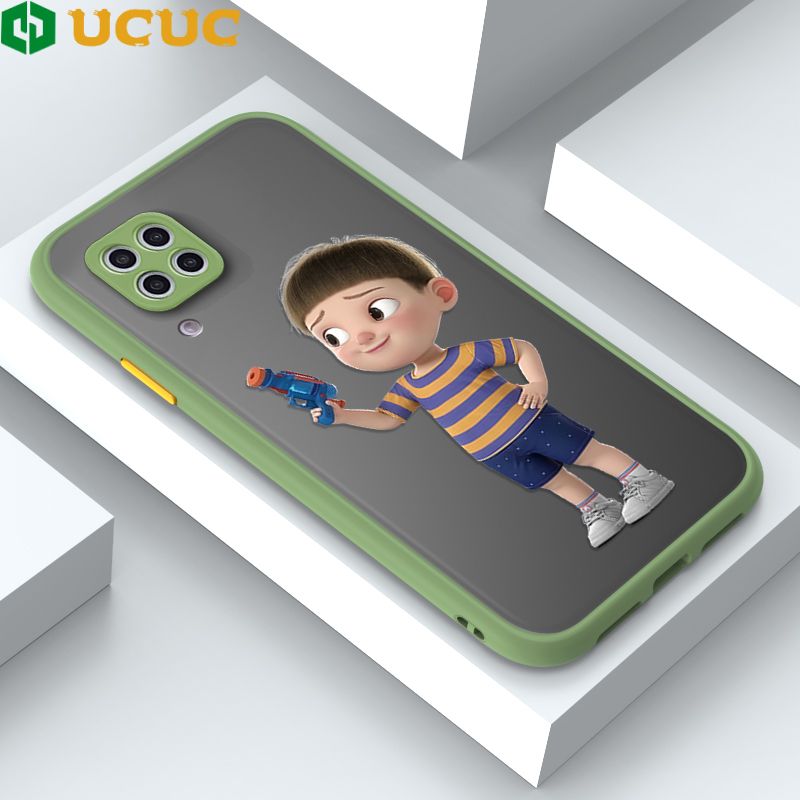 UCUC for Huawei Nova 7I Back Cover Naughty Little boy Frosted Transparent Hard Phone Case Thin Shockproof Full Cover Camera Protect Case