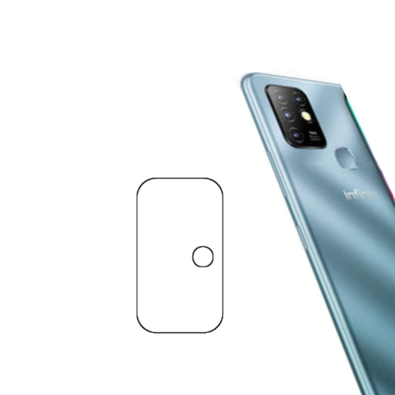 Back Camera Protector for Infinix Hot 10 - Soft Poly