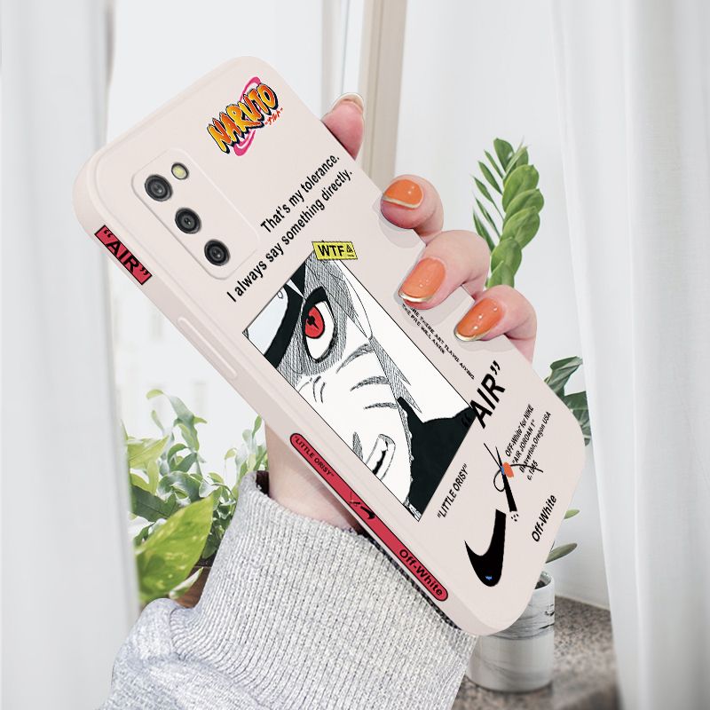AMORVOR for Samsung Galaxy A03S Back Cover Anime Uzumaki Naruto Side design Soft Case Liquid Silicone Phone Cases