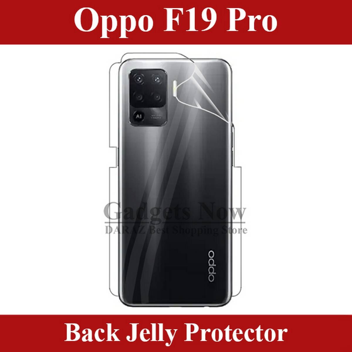 Oppo F19 / F19 Pro / F19 Pro Plus Hydrogel Back Poly - Transparent