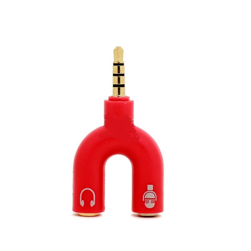 HeadPhone 3.5mm Plug Audio Adapter Male & Femle U-Shape Double Jack Earphone Splitter Headphone Plug Converter