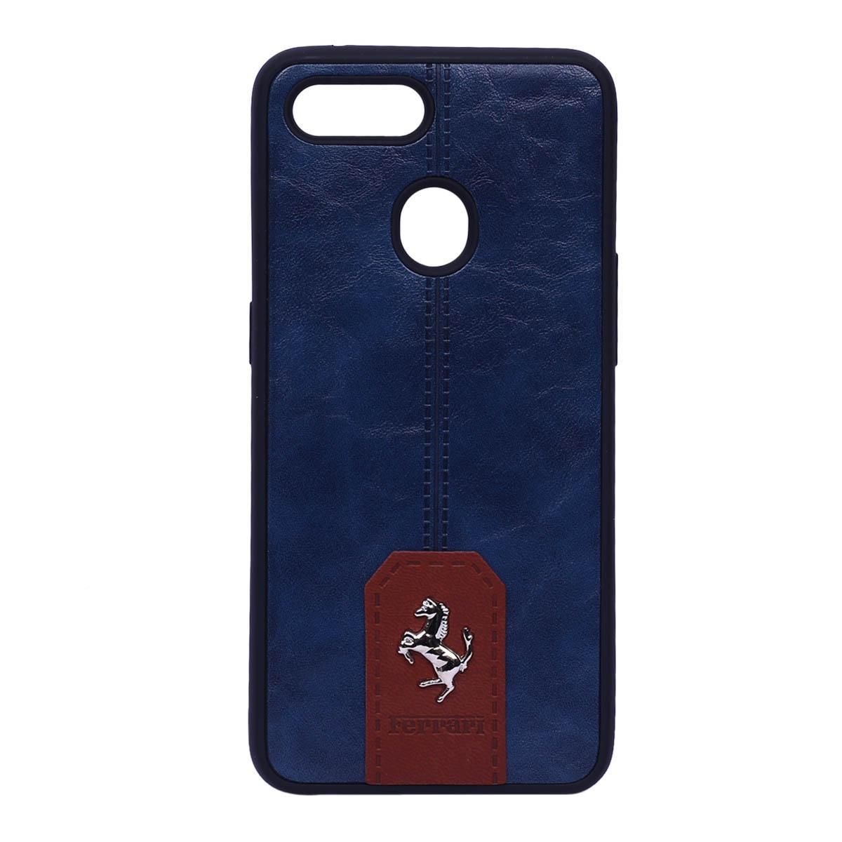 Ferrari Back Cover For Oppo F9 -Blue