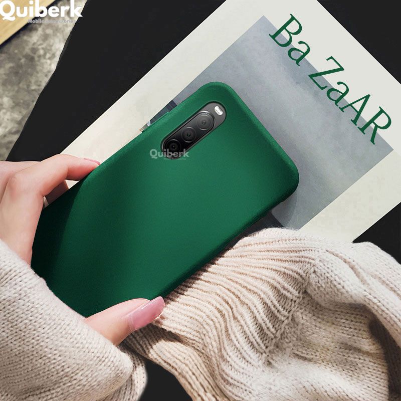 Quiberk for Sony Xperia 10 III Shockproof Anti-Slip Soft TPU Sandstone Matte Back Case Cover