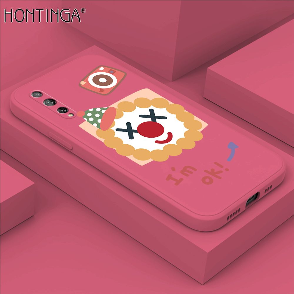 Hontinga for Huawei Y8P Case New Cartoon Joker Phone Case Phone Case Soft Square Edge Silicone Cases Full Lens Cover Shockproof Protection Cover