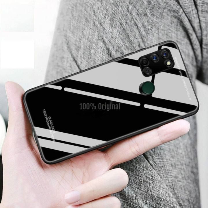 For Realme C17 / 7i HONG KONG Design Tempered Glass Protector Casing Glass Back Phone Cover