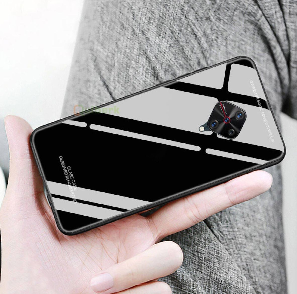 Vivo Y51 (2020) / S1 Pro / S1 Prime / X50 Lite -Hong Kong Design Tempered Glass Protector Casing For Glass Back Phone Cover - Camera - Phone Back Cover