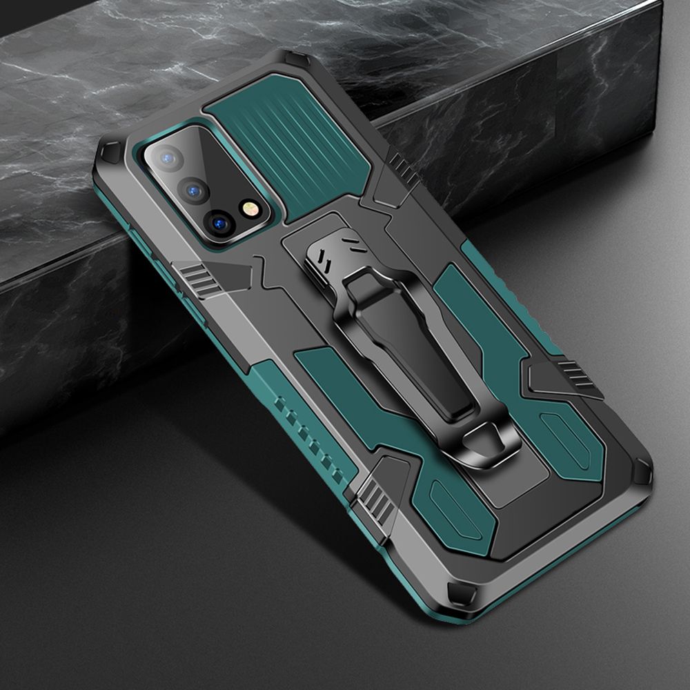 For OPPO A74 New Mechanical Armor Series Fully Upgraded Protective Cover Compatible with Magnetic Car