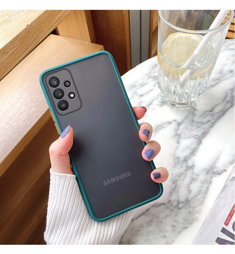 Translucent Matte Phone Case for Samsung Galaxy A22 A82 A32 A42 A52 A72 4G A52 SM-A5260 5G Cover Skin Feel Full Protection Case