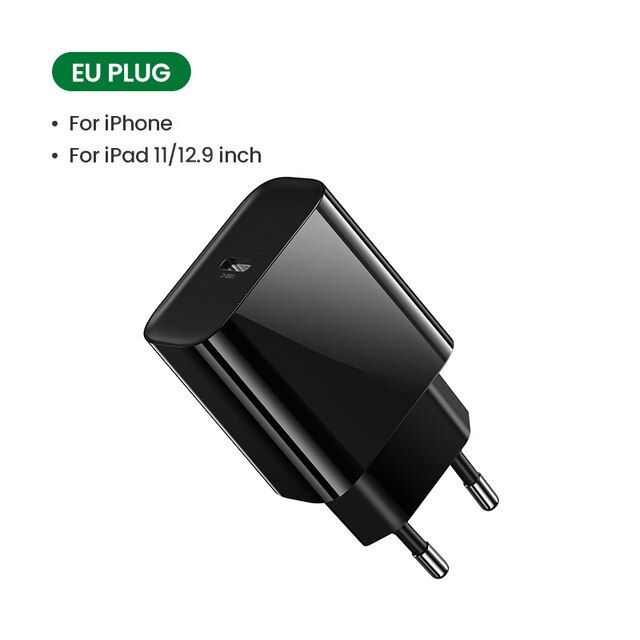 18W PD Charger QC4.0 QC3.0 USB Type C Fast Charger Quick Charge 4.0 3.0 QC for iPhone 12 8 HUAWEI Samsung Phone wall charger