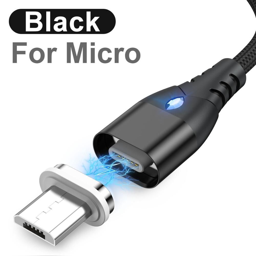 Phone Magnet LED Magnetic Cable USB C For iPhone Samsung Android Fast Charging Magnet Charger USB Type C Cable Mobile Phone Cord