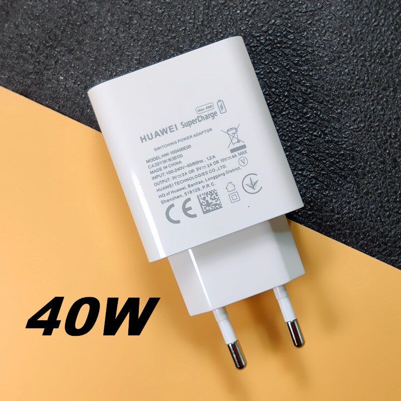 Huawei charger 40W 22.5W Supercharge 5A Type C cable For P30 Pro Mate 30 20 10 20 Pro P20 Pro P10 Honor 10X 20 magic 10