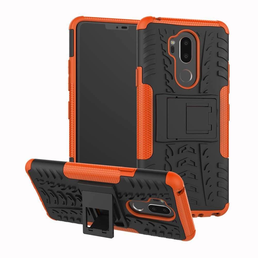 For LG G7 Dual Layer Heavy Duty Armor Tough Hybrid Shockproof Stand Protective Case Cover