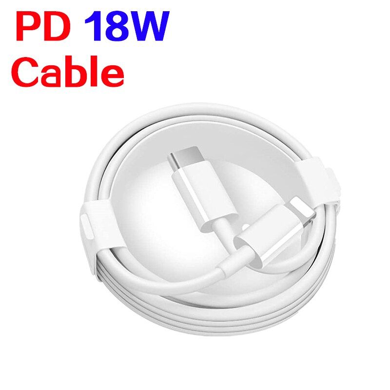 18W PD Cable For iphone 12 Pro Max Fast Charging Data Sync Cord For iphone 12 mini 11 XR XS ipad USB Type C PD Cable Fast Cable
