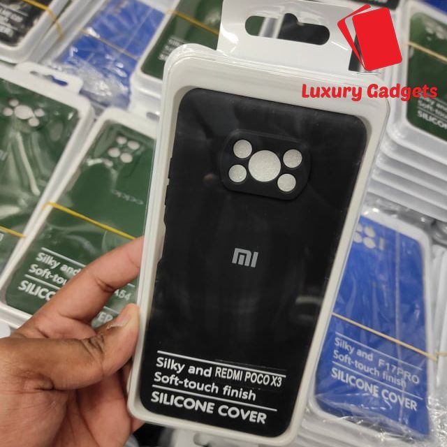 For Xiaomi Poco X3 / X3 Pro / X3 NFC - Luxury Soft Premium Silicone Shockproof Camera Bumper Protective Trendy Stylish Silicon Back Cover Case - Phone Back Cover