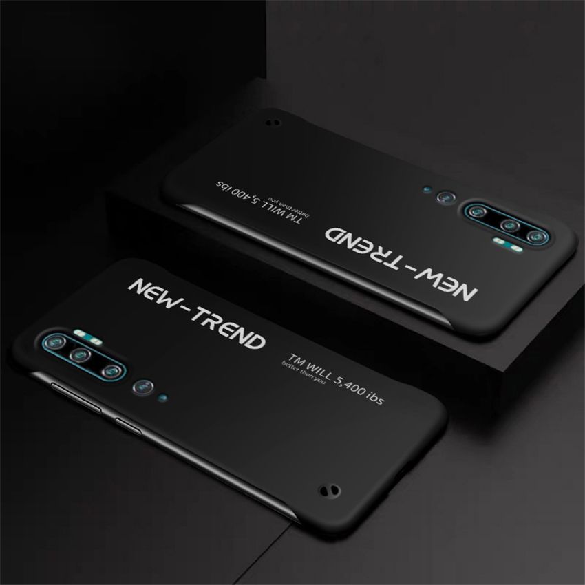 lthmy for Xiaomi Mi CC9 Pro Ultra Thin Frameless Matte Hard Plastic Phone case Shock Absorption TPU Bumper Casing Back Cover
